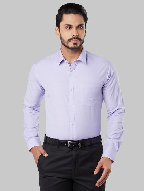 purple solid formal shirt - 17671140 - Very Small Image - 1