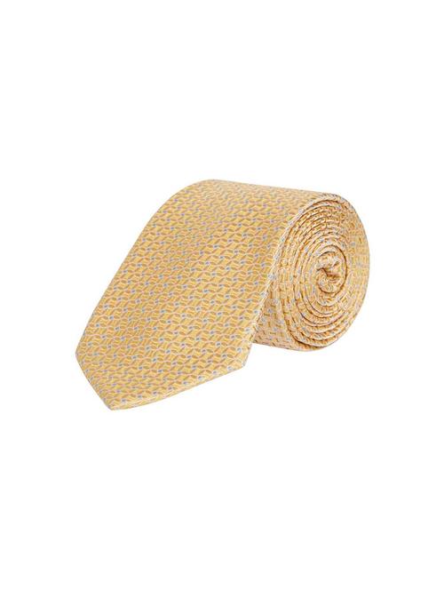 yellow silk blend tie - 17671374 - Very Small Image - 1