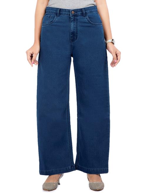 high rise wide leg jeans - 17671898 - Very Small Image - 1