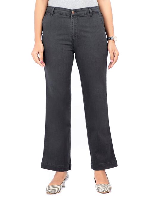 high rise straight fit jeans - 17671905 - Very Small Image - 1