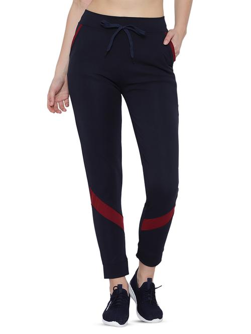 drawstring waist solid track pant - 17672151 - Very Small Image - 1