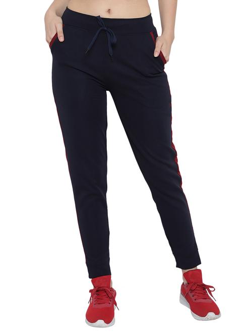drawstring waist solid track pant - 17672152 - Very Small Image - 1