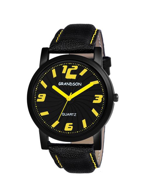 grandson g-232 leather analog watch for men and boys - 17672742 - Very Small Image - 1