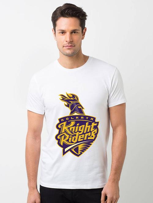 kkr white printed t-shirt - 17673435 - Very Small Image - 1