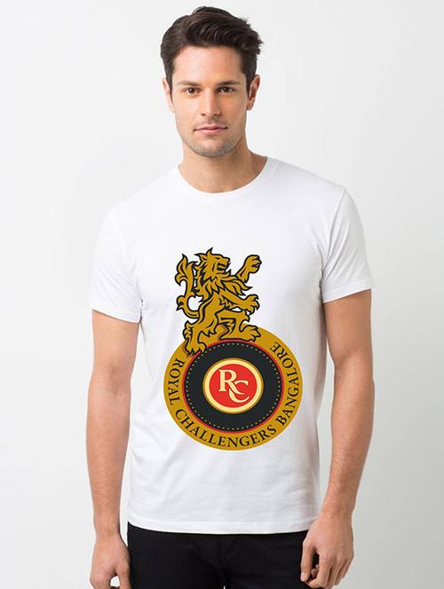 rcb white printed t-shirt - 17673436 - Very Small Image - 1