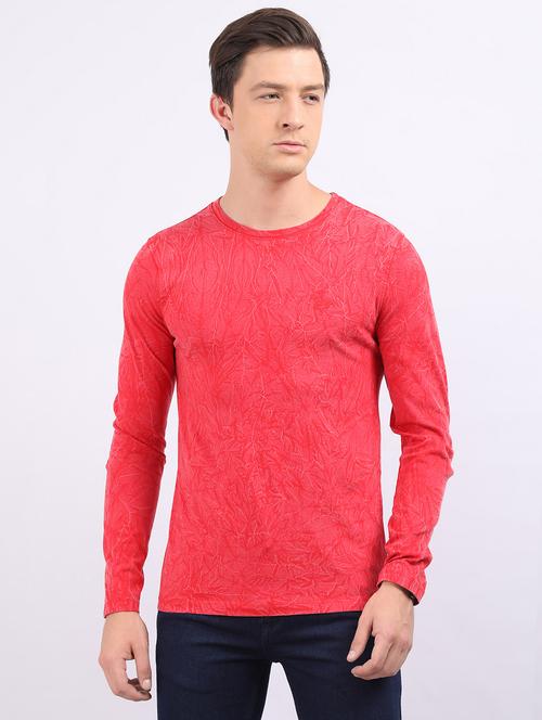 red self design t-shirt - 17674482 - Very Small Image - 1