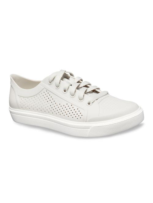 white croslite laceup casual shoes - 17674590 - Very Small Image - 1