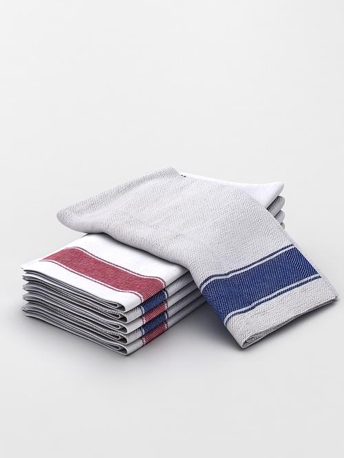 athom trendz glass cloth cotton multipurpose kitchen towel/cleaning cloth 58x58 cm pack of 6 - 17675578 - Very Small Image - 1