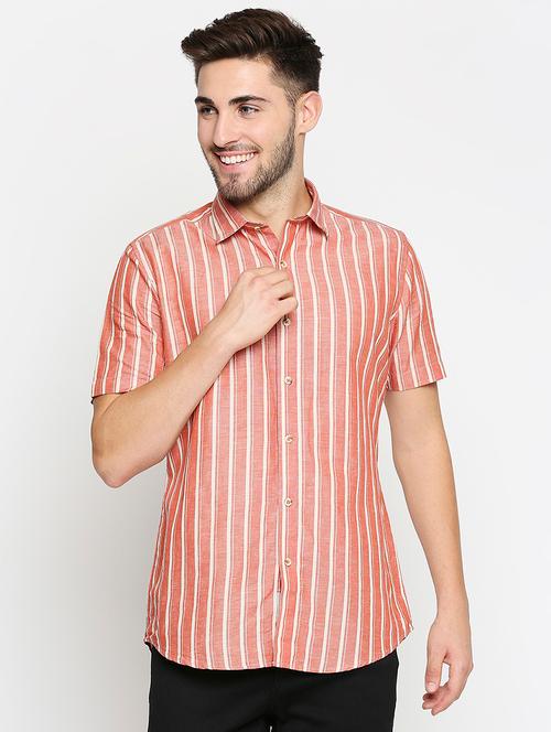 red striped casual shirt - 17675948 - Very Small Image - 1