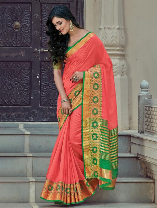 zari work woven saree - 17676529 - Very Small Image - 1