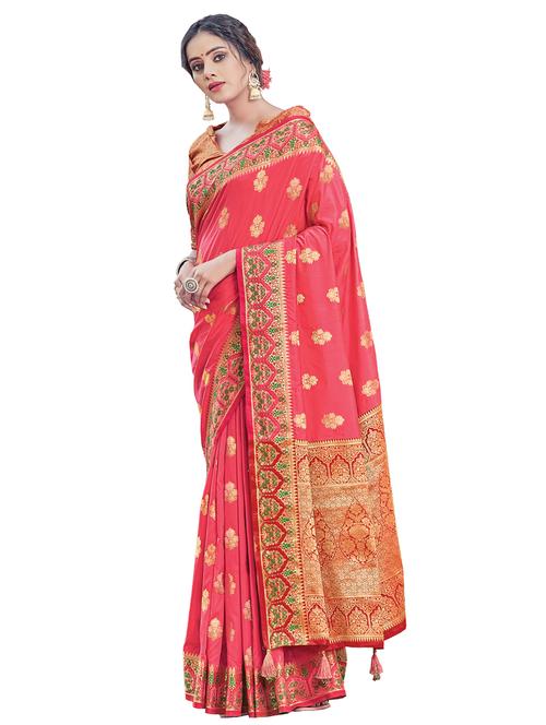 zari work woven saree - 17676552 - Very Small Image - 1