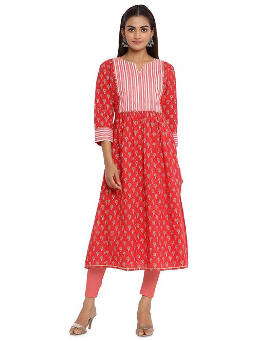floral a-line kurta - 17676595 - Very Small Image - 1