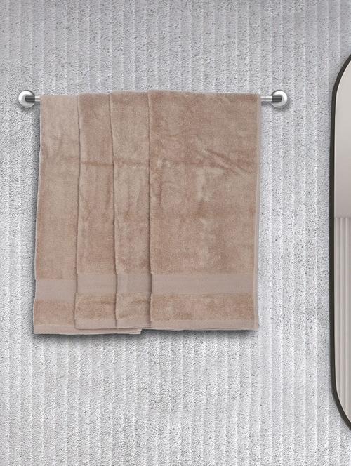 bianca zero-twist 100% cotton ultra-fluffy towels -4pc hand towel (paradiso) solid-wheat - 17677477 - Very Small Image - 1