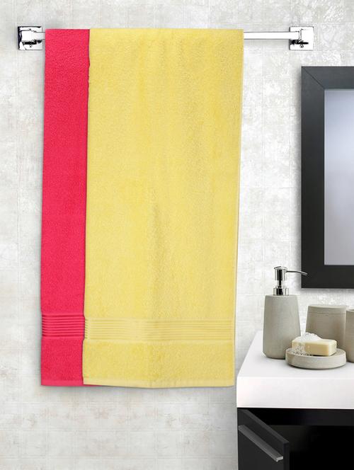 lorena 100% cotton super-soft terry towels -2pc bath towel (d`ross) solid-multi - 17677735 - Very Small Image - 1
