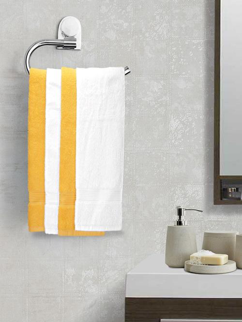 lorena 100% cotton super-soft terry towels -4pc hand towel (d`ross) solid-multi - 17677844 - Very Small Image - 1