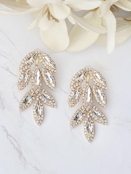 silver metal drop earring - 17678915 - Very Small Image - 1