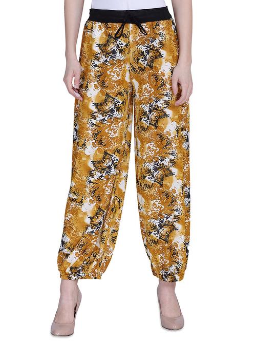 mustard printed harem - 17678983 - Very Small Image - 1