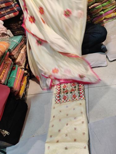 full duppata work with border , - 17679002 - Very Small Image - 1
