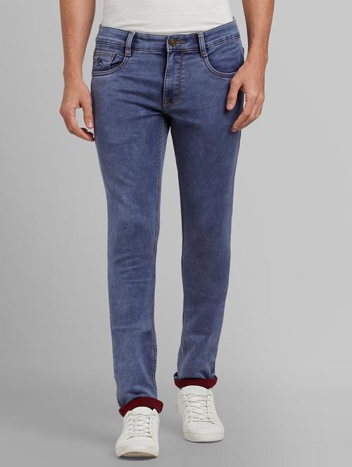 blue light washed denim jeans - 17679043 - Very Small Image - 1