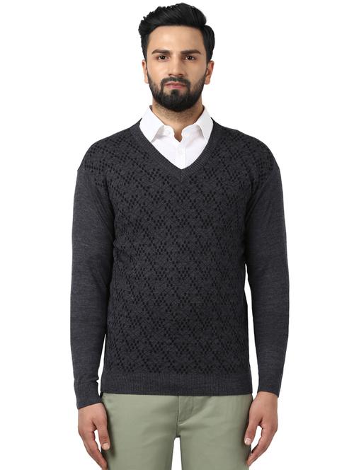 grey printed pullover - 17679087 - Very Small Image - 1