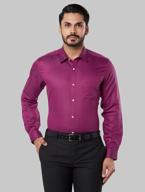 pink solid formal shirt - 17679101 - Very Small Image - 1