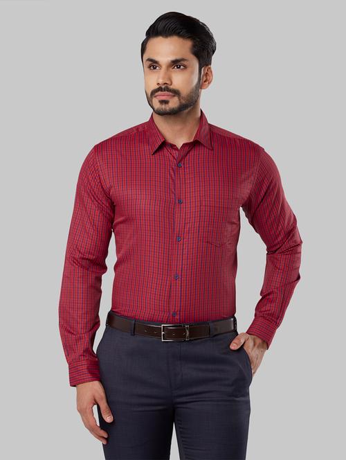 red checkered formal shirt - 17679105 - Very Small Image - 1
