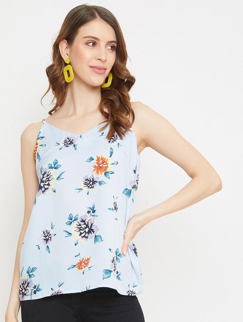 v neck floral top - 17679854 - Very Small Image - 1