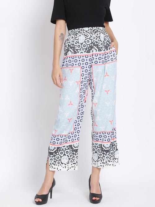 high rise printed trouser - 17680051 - Very Small Image - 1