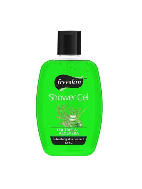 freeskin tea tree & aloe vera shower gel, 400ml - 17680507 - Very Small Image - 1