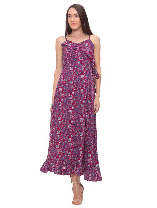 ruffle detail maxi dress - 17680526 - Very Small Image - 1