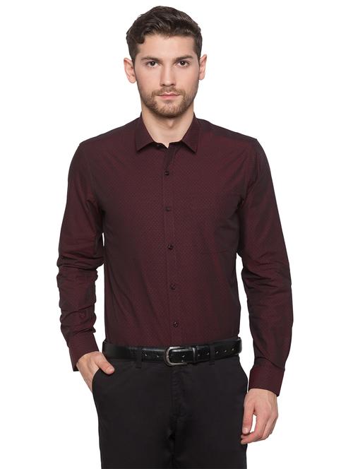 red self design formal shirt - 17680544 - Very Small Image - 1