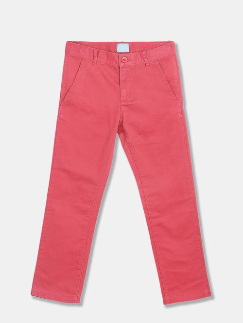 red cotton chinos trouser - 17681978 - Very Small Image - 1