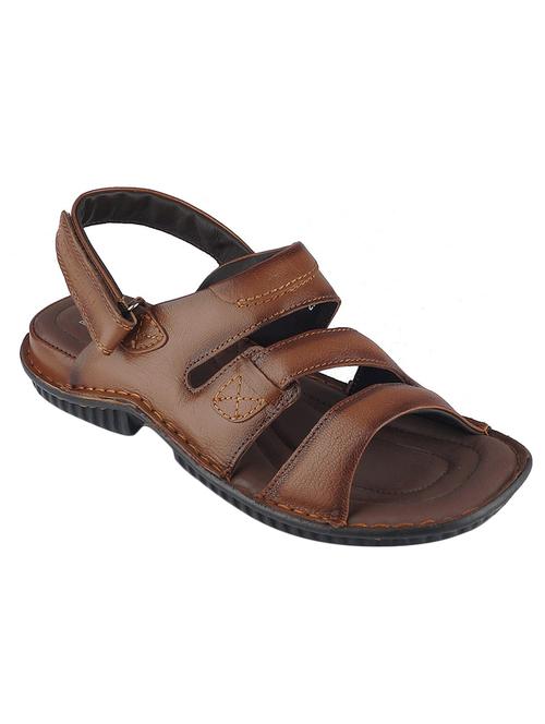 tan leather back strap sandals - 17683503 - Very Small Image - 1