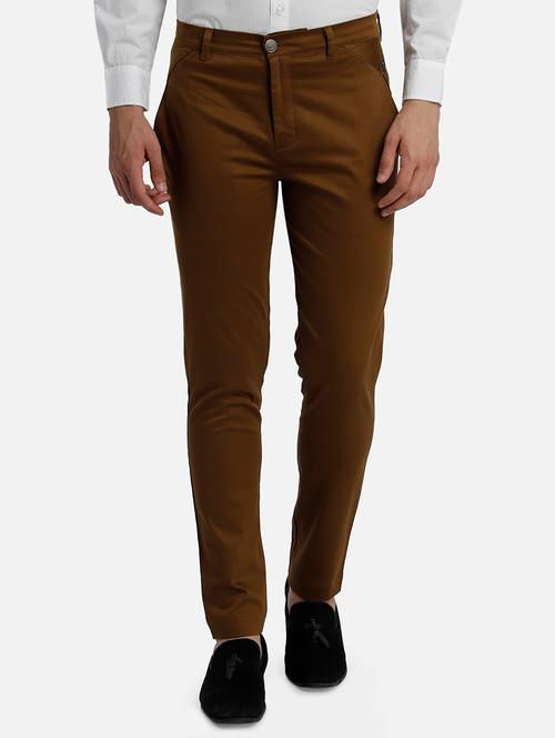 olive green flat front formal trouser - 17683600 - Very Small Image - 1
