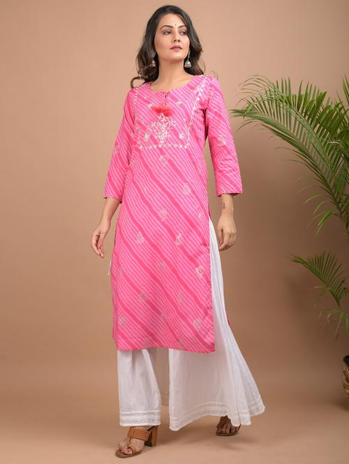 leheriya kurta sharara set - 17685074 - Very Small Image - 1