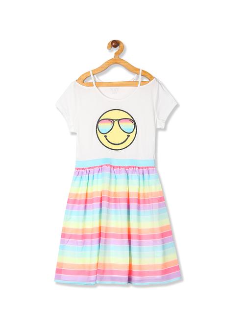 multi colored cotton frock - 17685507 - Very Small Image - 1