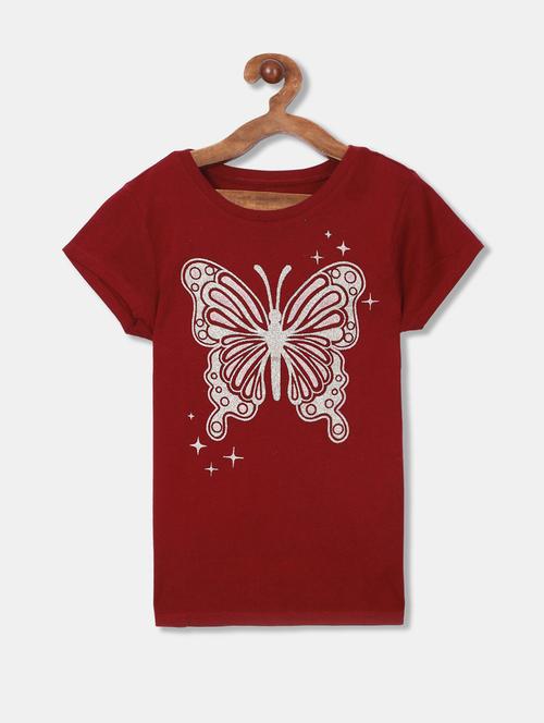 red cotton regular tee - 17685989 - Very Small Image - 1