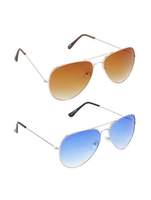 non polarized lens new stylish & eye protection sunglasses combo goggles latest model optical shades chasma for men & women - 17688077 - Very Small Image - 1