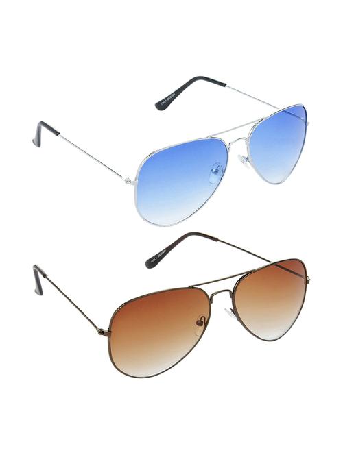 non polarized lens new stylish & eye protection sunglasses combo goggles latest model optical shades chasma for men & women - 17688104 - Very Small Image - 1