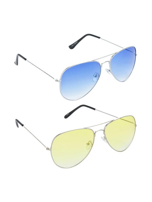 non polarized lens new stylish & eye protection sunglasses combo goggles latest model optical shades chasma for men & women - 17688121 - Very Small Image - 1