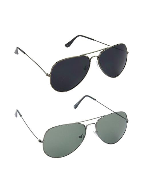non polarized lens new stylish & eye protection sunglasses combo goggles latest model optical shades chasma for men & women - 17688137 - Very Small Image - 1