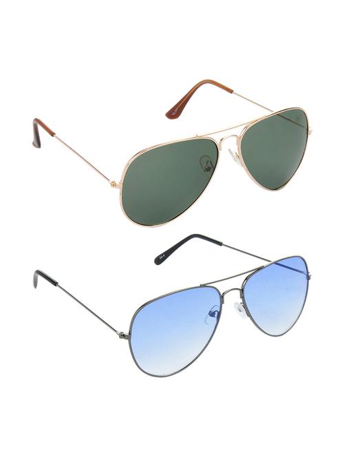 non polarized lens new stylish & eye protection sunglasses combo goggles latest model optical shades chasma for men & women - 17688177 - Very Small Image - 1