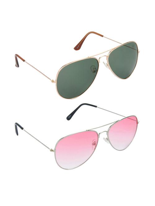 non polarized lens new stylish & eye protection sunglasses combo goggles latest model optical shades chasma for men & women - 17688178 - Very Small Image - 1