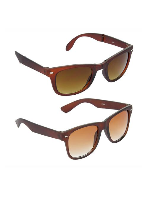 non polarized lens new stylish & eye protection sunglasses combo goggles latest model optical shades chasma for men & women - 17688253 - Very Small Image - 1