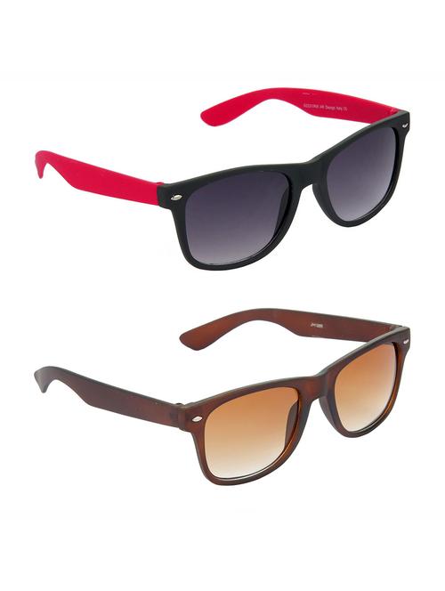 non polarized lens new stylish & eye protection sunglasses combo goggles latest model optical shades chasma for men & women - 17688416 - Very Small Image - 1