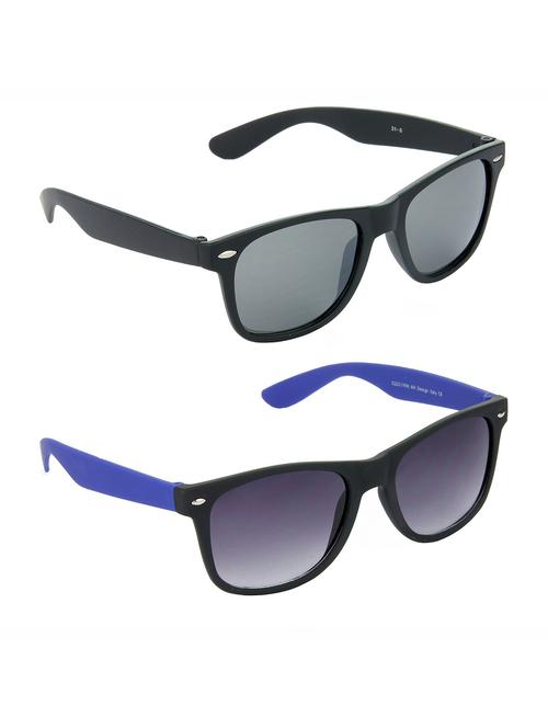 non polarized lens new stylish & eye protection sunglasses combo goggles latest model optical shades chasma for men & women - 17688482 - Very Small Image - 1