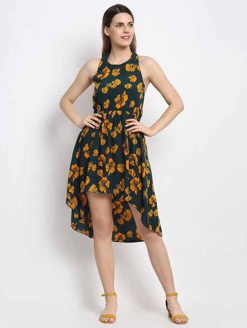 halter neck floral dress - 17689112 - Very Small Image - 1