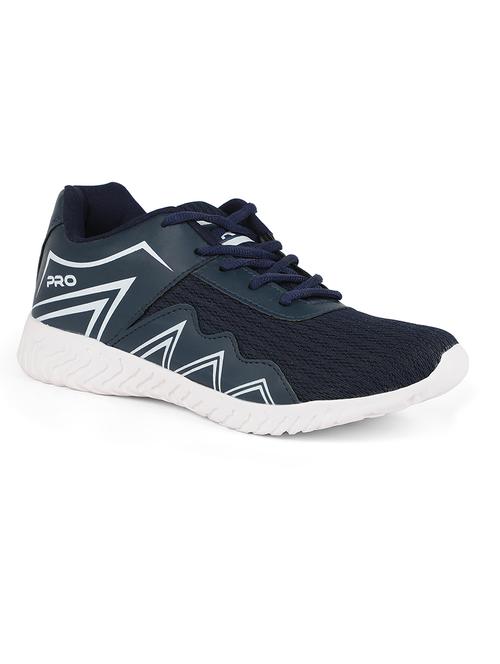navy fabric lace up sneakers - 17689194 - Very Small Image - 1