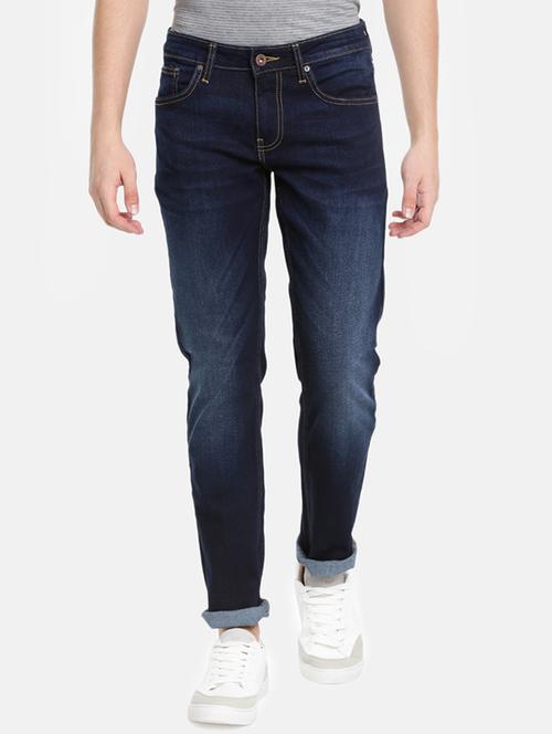dark blue light washed denim jeans - 17689351 - Very Small Image - 1