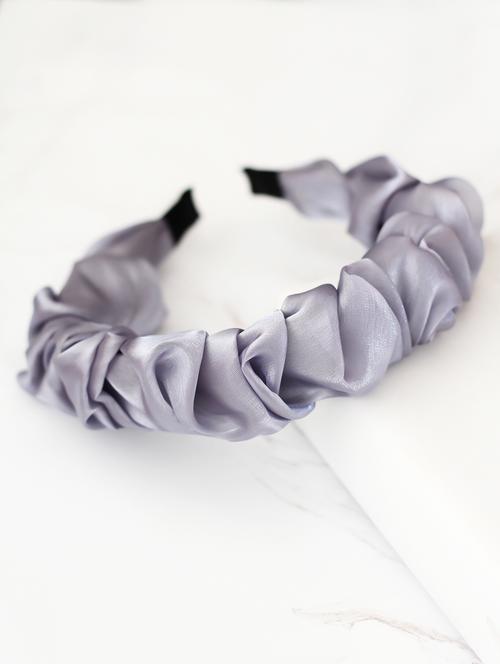 grey cotton blend hair band - 17690326 - Very Small Image - 1